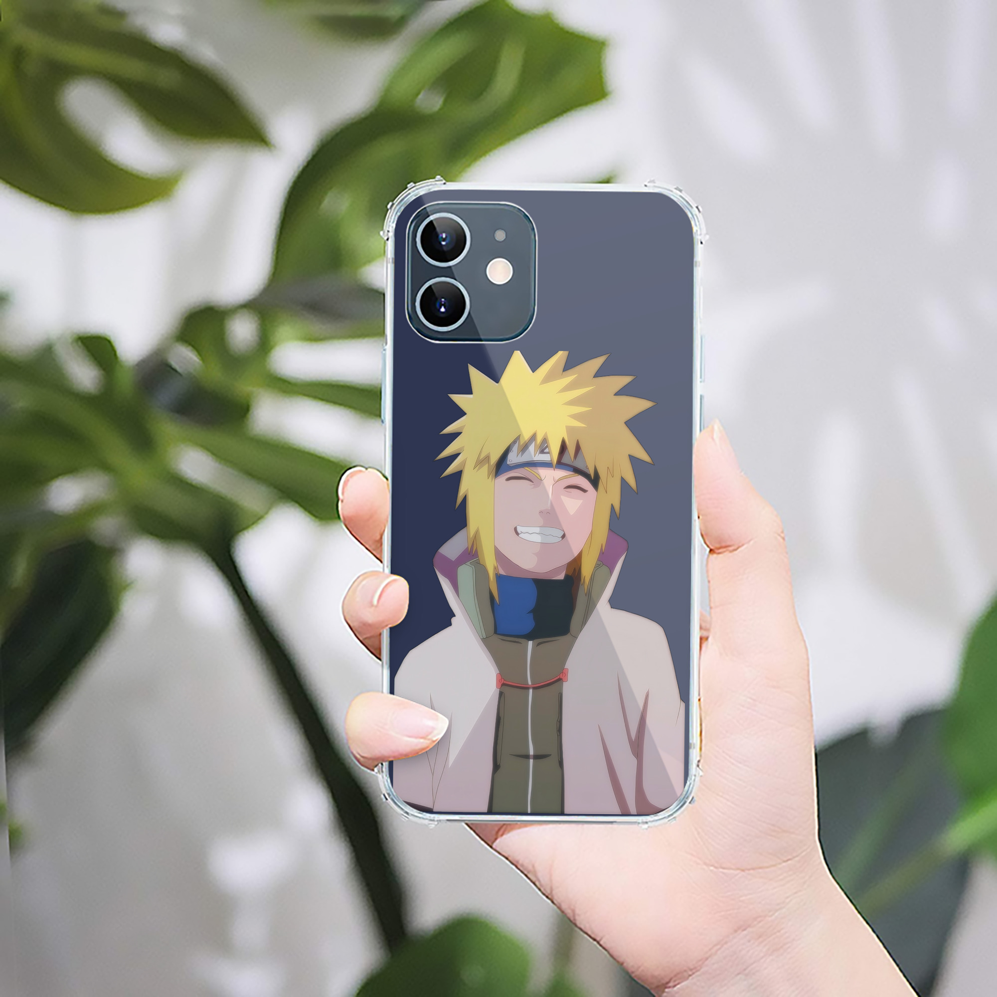 （画像用） NARUTO -ナルト- 波風 ミナト Namikaze Minato 【iPhone 12シリーズ対応】透明スマホケース（クリアソフトケース）